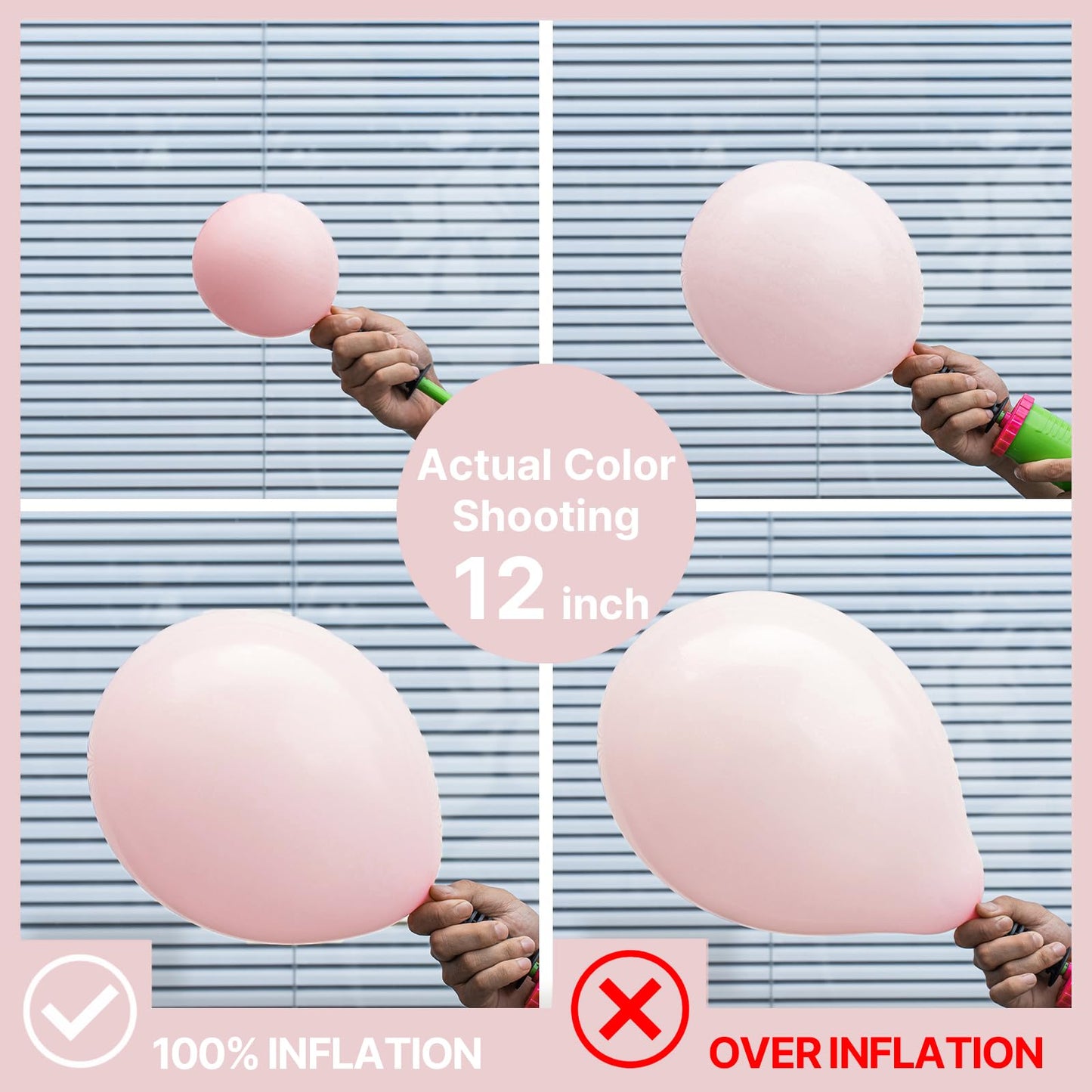 PartyWoo Baby Pink Balloons 140pcs Different Sizes of 18 12 10 5 Inch Pastel Light Pale Pink Balloon Arch Kit for Baby Shower Gender Reveal Wedding Princess Birthday Party Decorations Pink-Q18