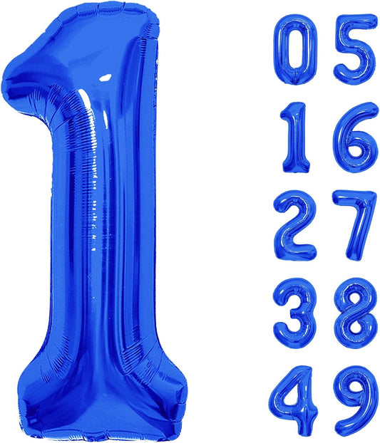 Number Balloons | Giant Navy Blue Number 10 Balloon - Perfect Birthday Decoration for Boys and Men