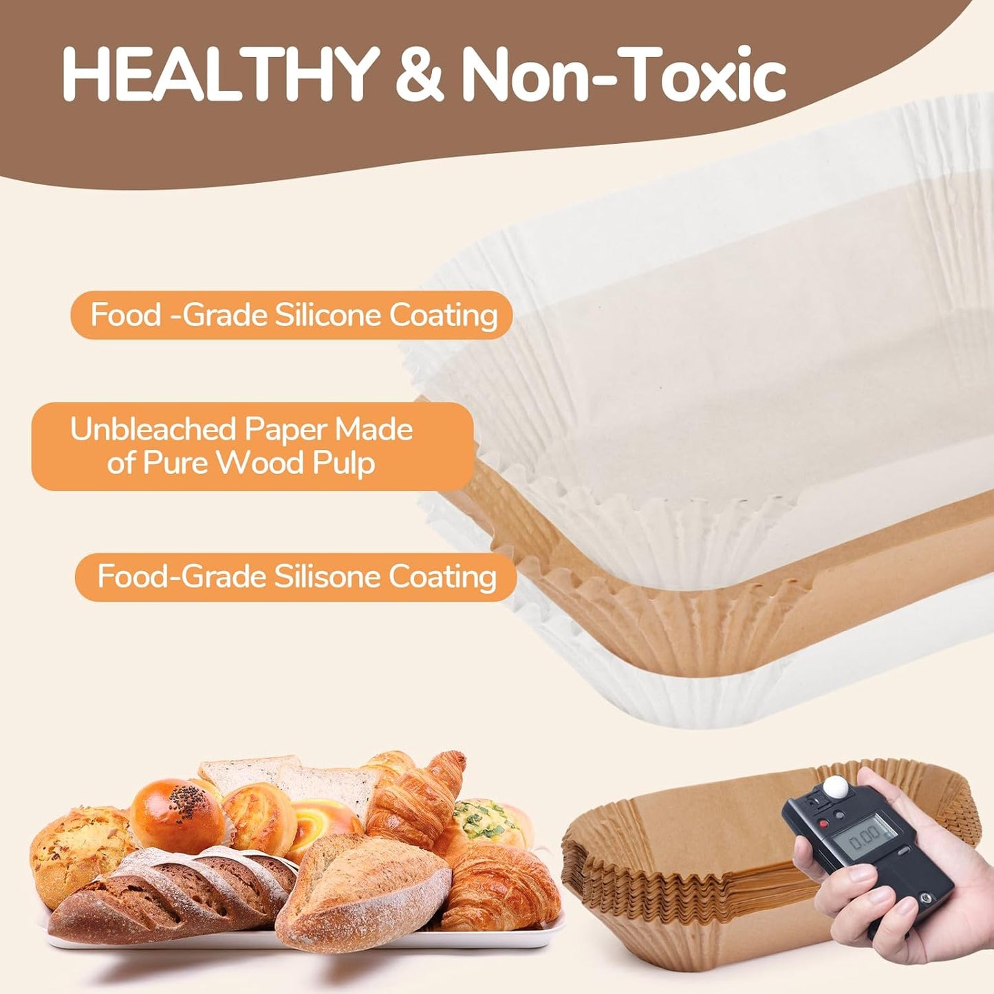 Loaf Pan Liners | 150 Non-Stick Parchment Paper Sheets for 9x5 Loaf Pans - Perfect for Baking