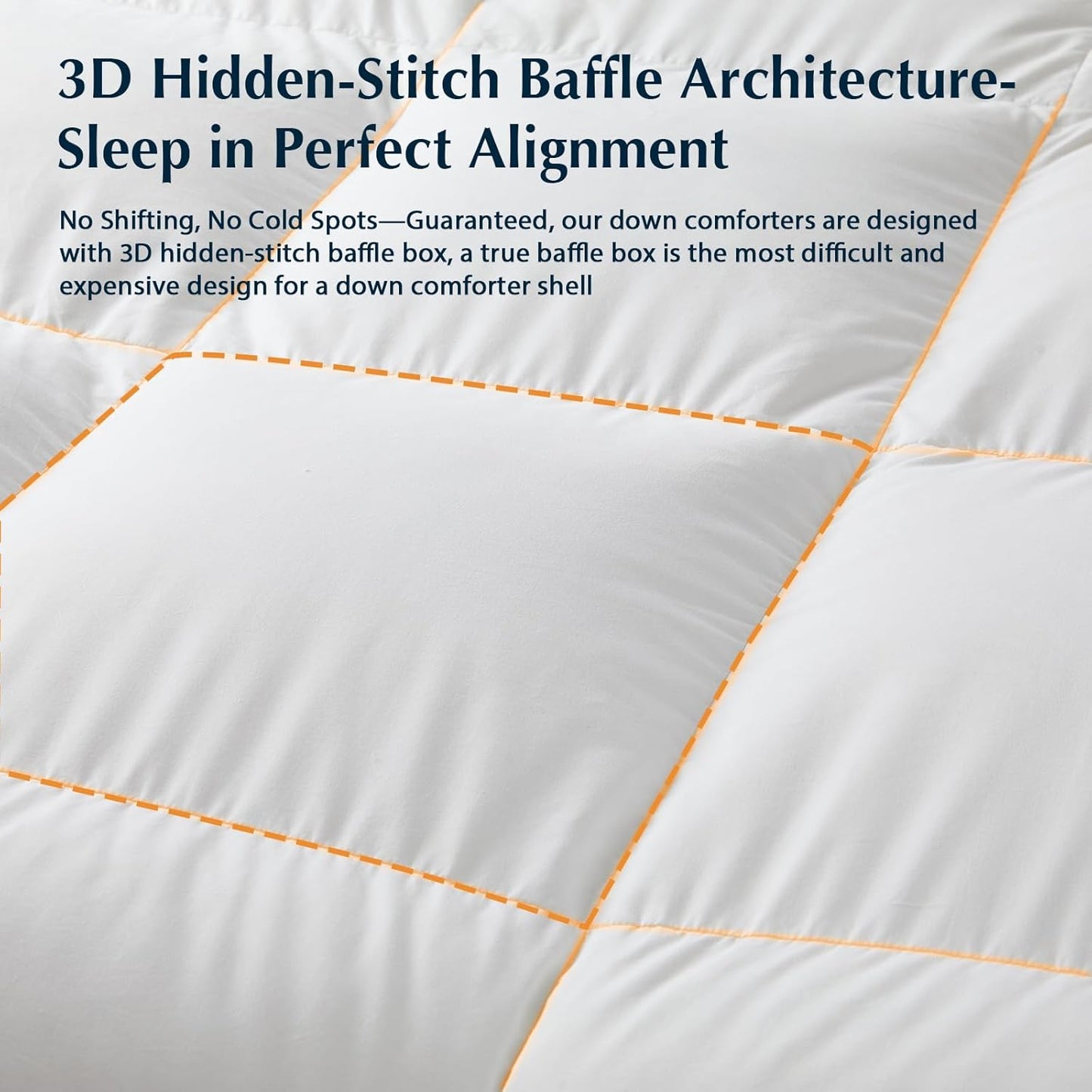 Pacific Coast Goose Feather Down Comforter - Extra Fluffy Twin Size Duvet Insert, Ultra-Soft & Breathable, All Season Luxury Bedding (68"x90")