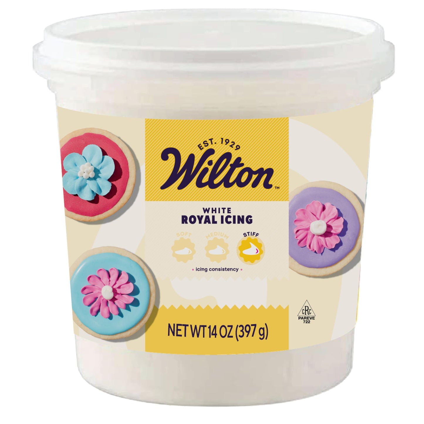 Wilton Royal Icing - For Cake, Cookie & Cupcake Decorating - Pre-Mixed & Ready to Use - Has a Stackable Finish - White, Stiff Consistency