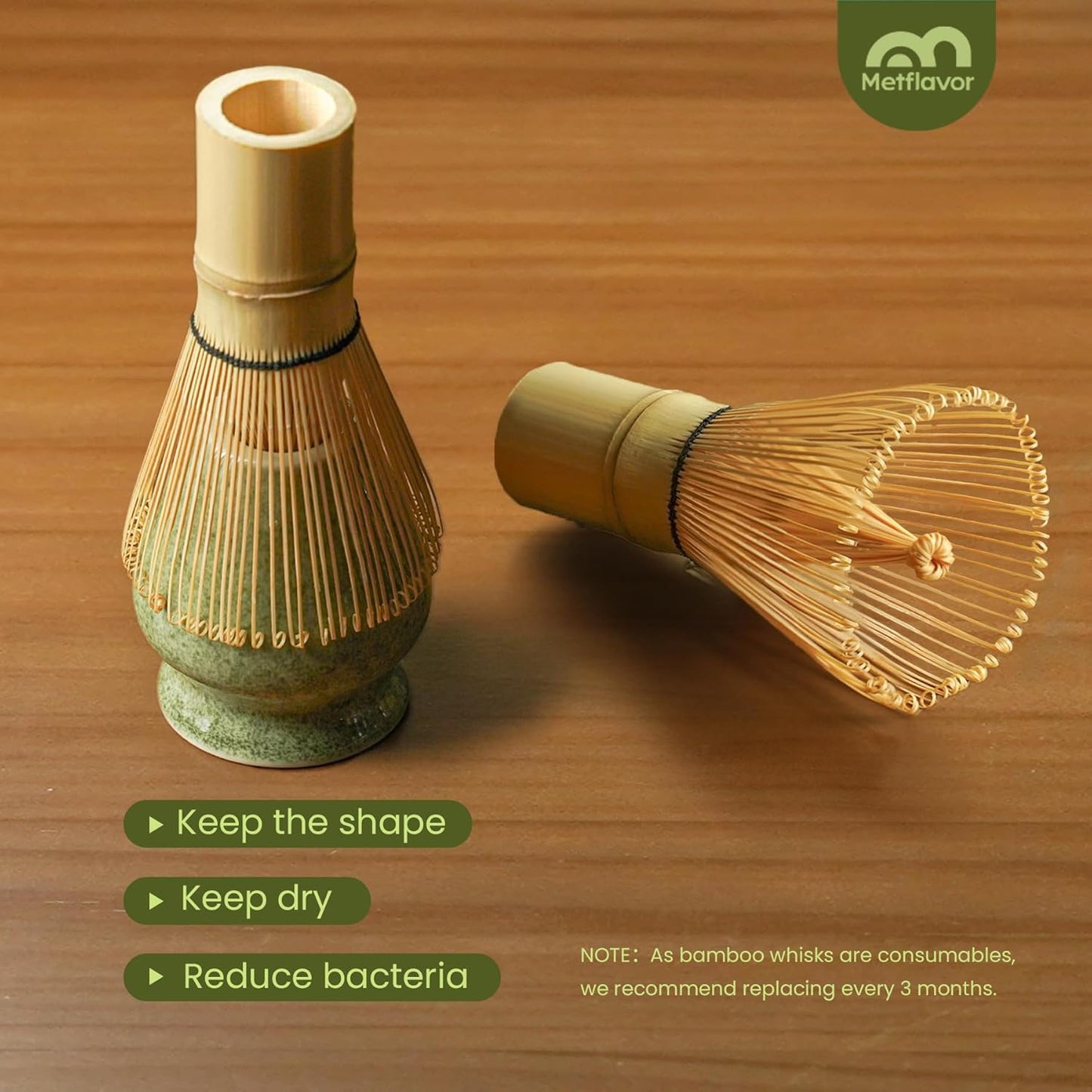 Skiennix Matcha Whisk Set - Complete 5-Piece Kit with Ceramic Bowl, Bamboo Chasen & Stainless Steel Sifter