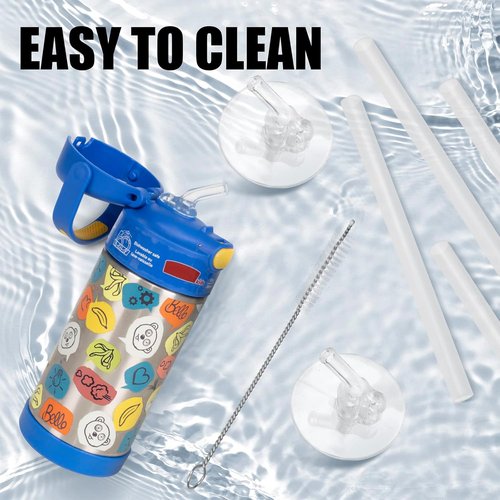 Greant 16 PCS Replacement Straws - Compatible with Thermos 12oz F401 & F410 Bottles | Essential Accessories