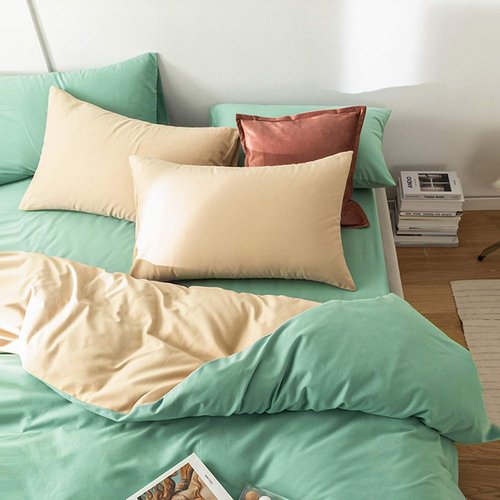 FLXXIE Pillow Cases - Soft Microfiber Standard Size Pillow Covers | Wrinkle & Stain Resistant, 2-Piece Set, Aqua 20x26