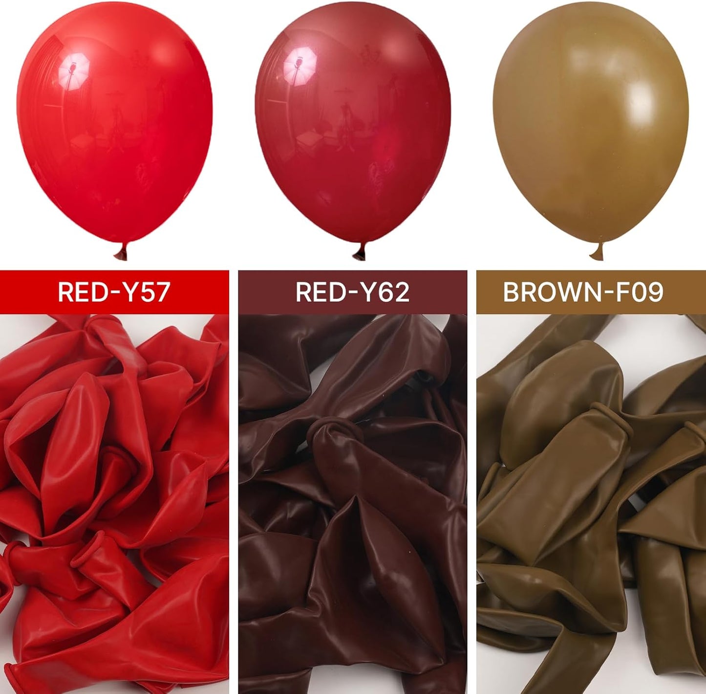 PartyWoo Burgundy Balloons - 100pcs 12 Inch Dark Chestnut Red for Graduation & Birthday Decor