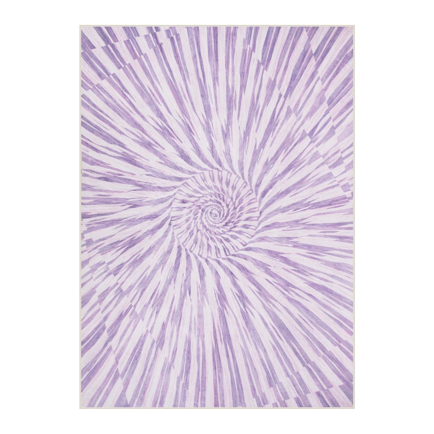 Wonnitar Purple Rug for Bedroom Girls, Abstract Swirl 5x7 Area Rug for Nursery, Washable Ultra-Thin Ombre Soft Modern Carpet for Living Room Kids Room (5x7ft, Lavender/Multi)