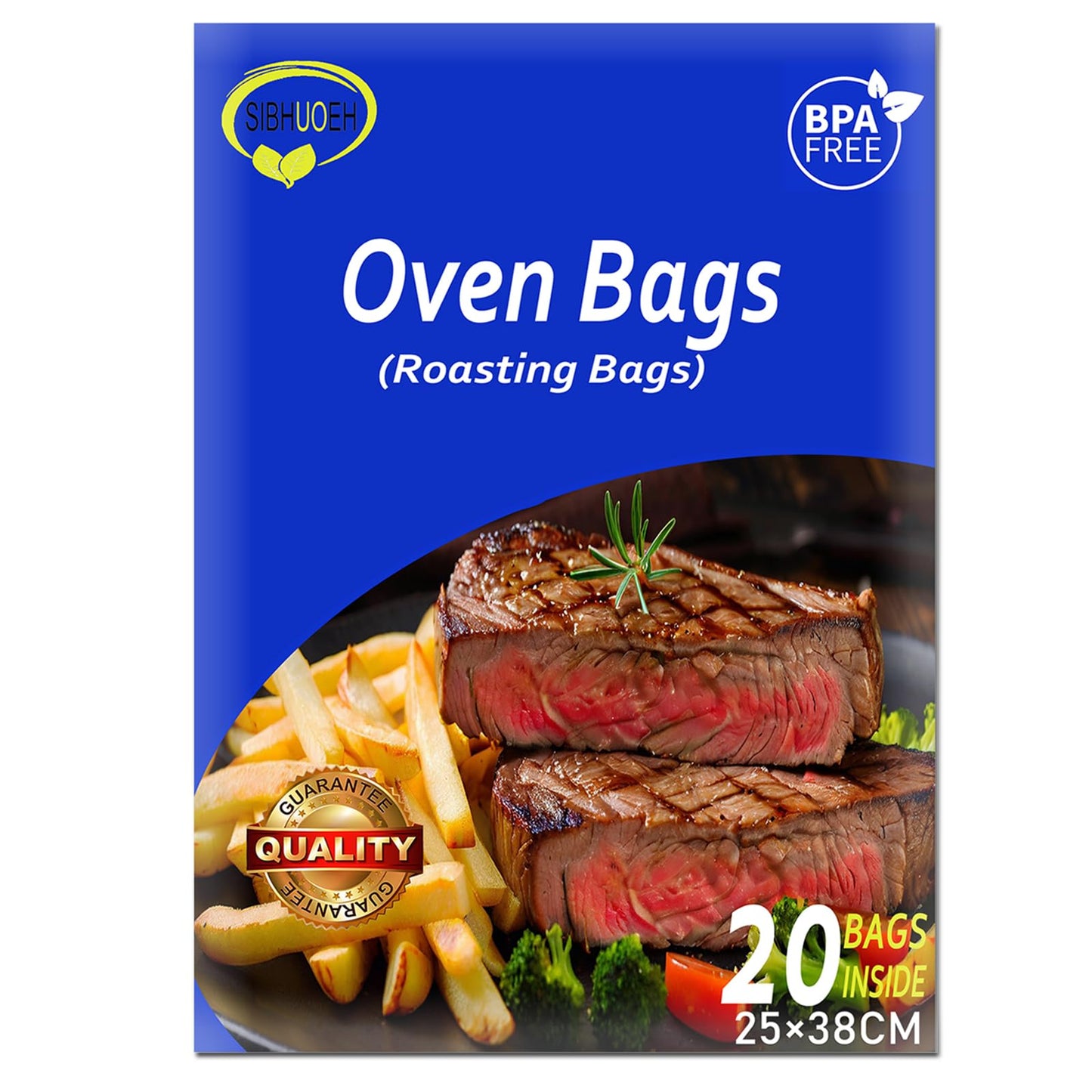 20 Count Oven Bags for Roasting, Oven Bags Cooking Roasting Bags for Chicken Meat Ham Seafood Vegetable, 10’’ x 15’’