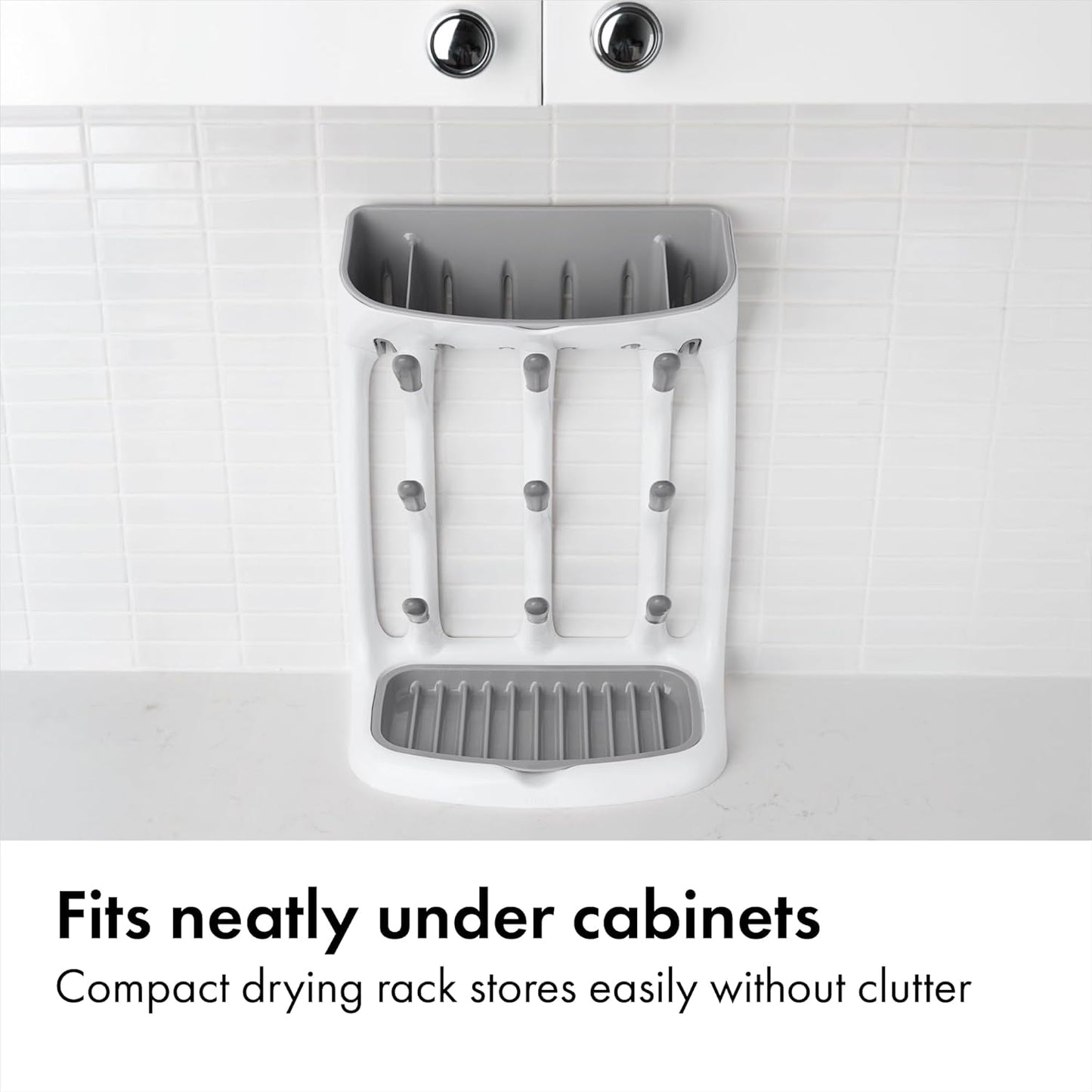 OXO Tot Drying Rack - Space-Saving Design for Efficient Bottle and Dish Drying