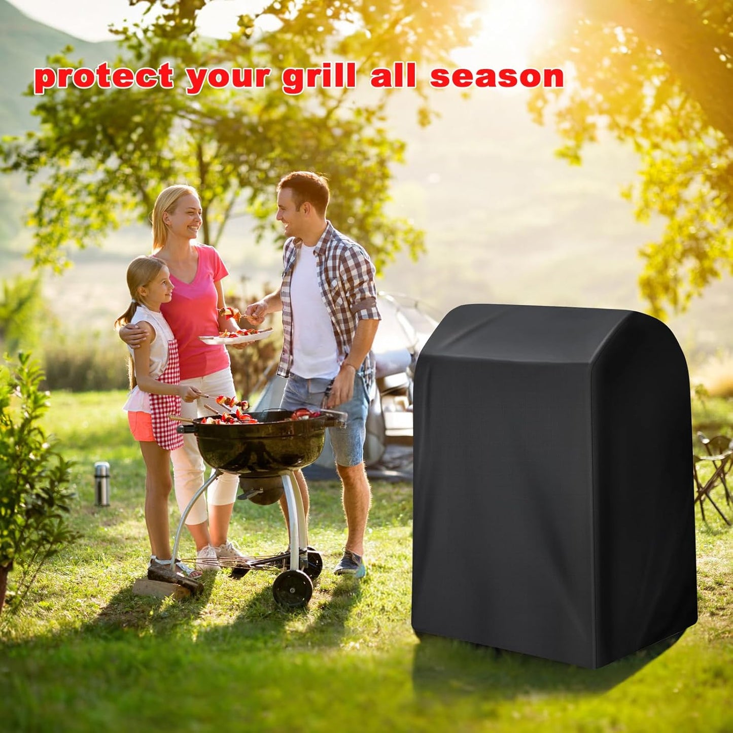 Nexgrill Heavy Duty BBQ Grill Cover - 40-Inch Waterproof & UV Resistant for Outdoor Grills