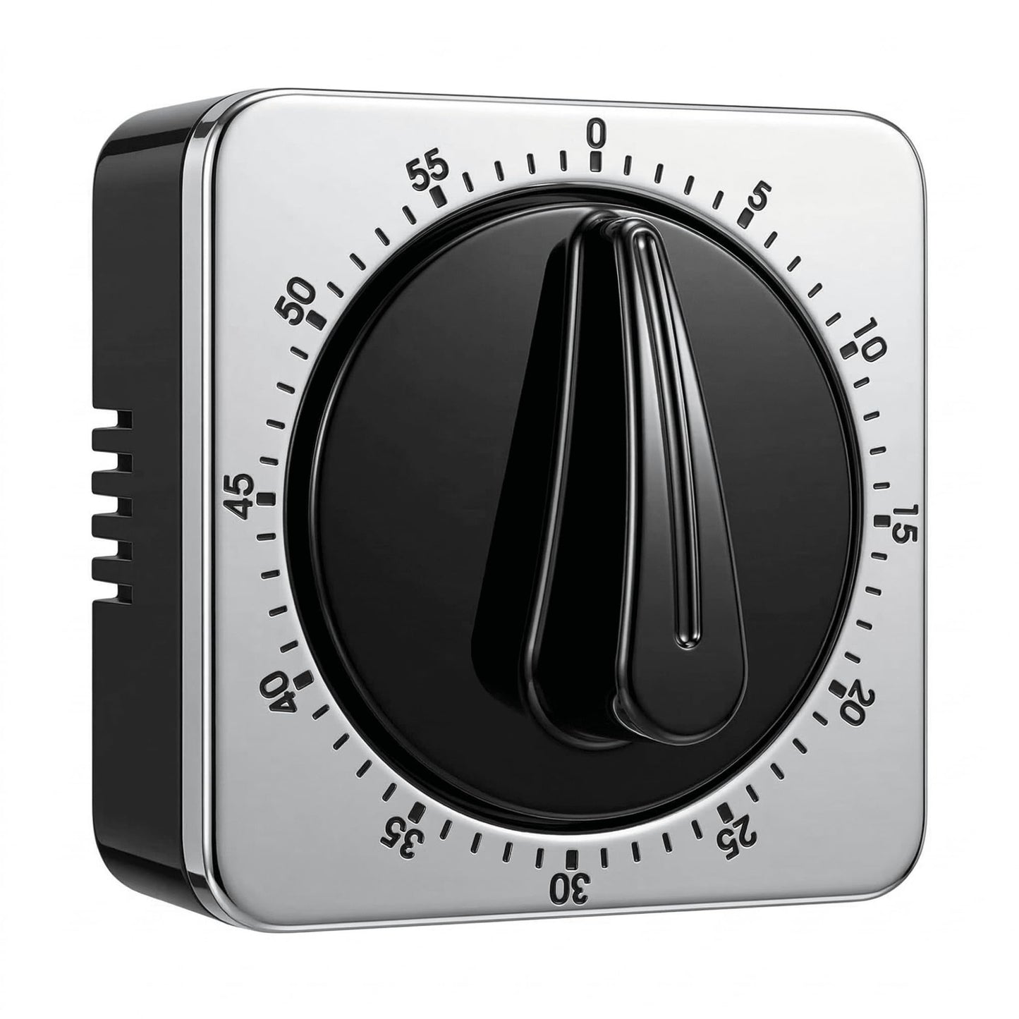 Searon Mechanical Kitchen Timer, Magnetic Manual Countdown Timer with Loud Ring, Stainless Steel, No Battery Needed, Easy to Use for Cooking and Baking