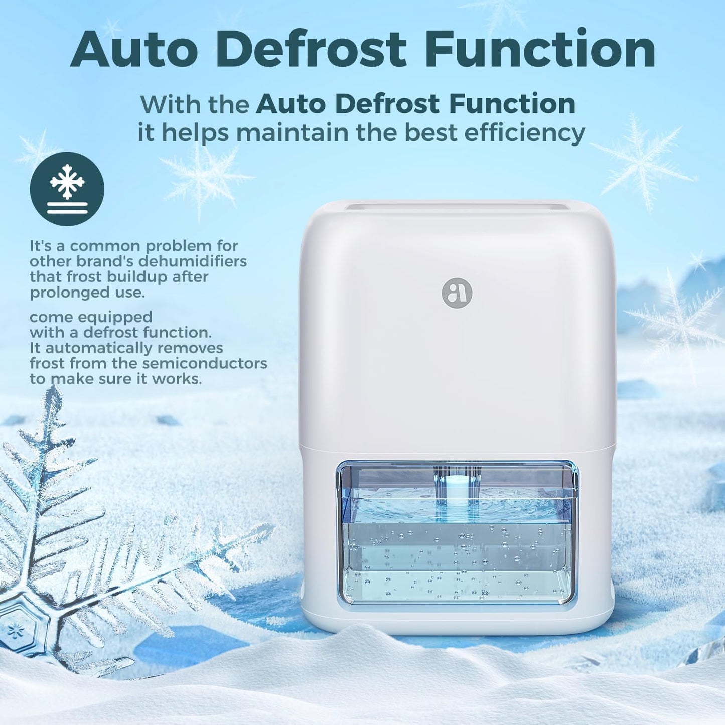 Skiennix 60 OZ Dehumidifier - Quiet Dual-Semiconductor Design with Timer & 7 Color Lights | Portable for Home & RV