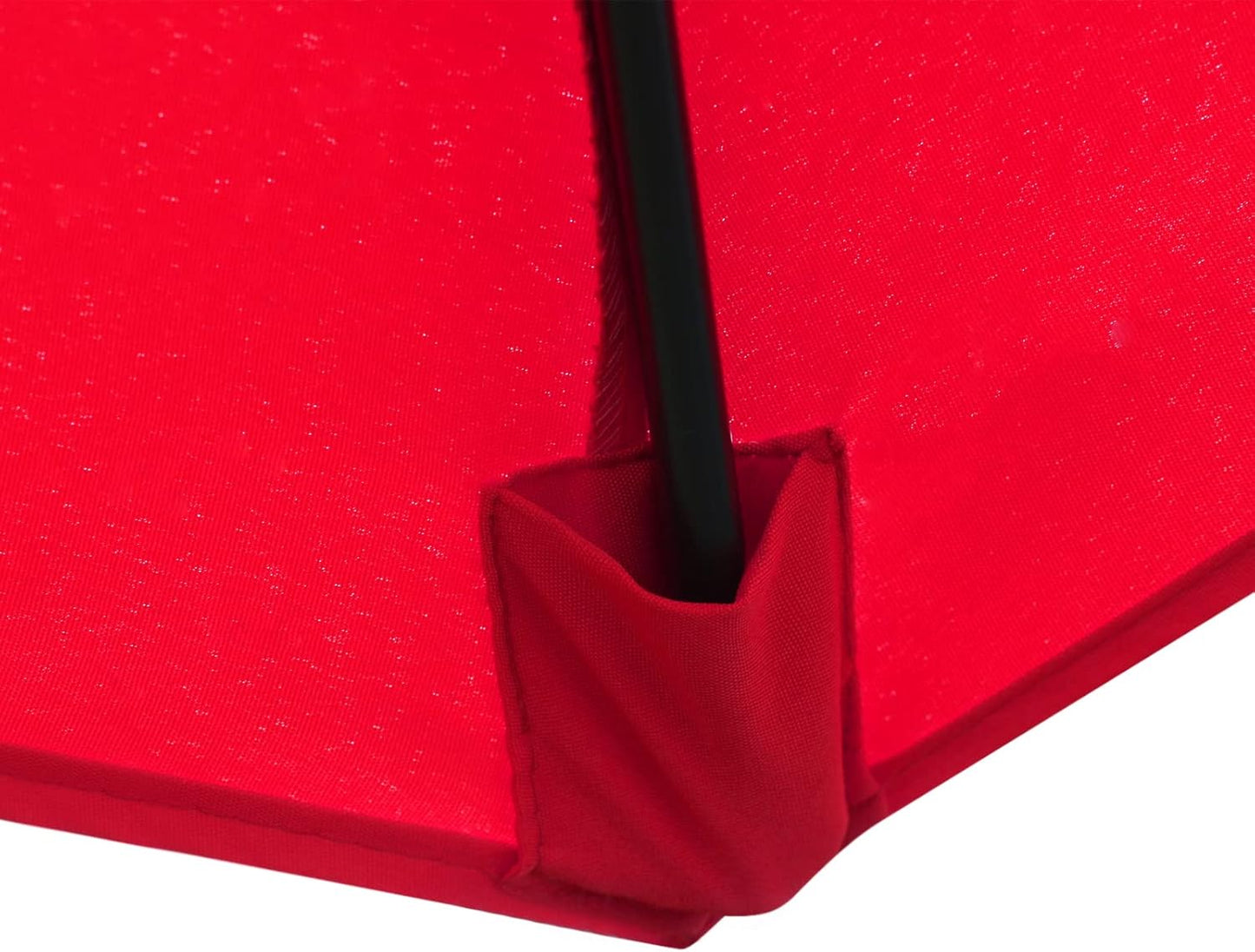 Sunnyglade 7.5' Patio Umbrella - Outdoor Market Umbrella with Push Button Tilt & Crank | Red