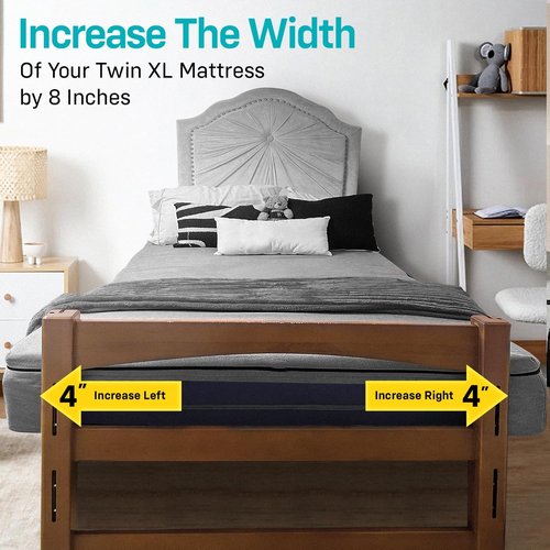 Expand a Bed 3-Inch Twin XL Mattress Topper - Lumbar Support & Cooling Gel Memory Foam - Breathable, Medium-Firm Design with Washable Cover