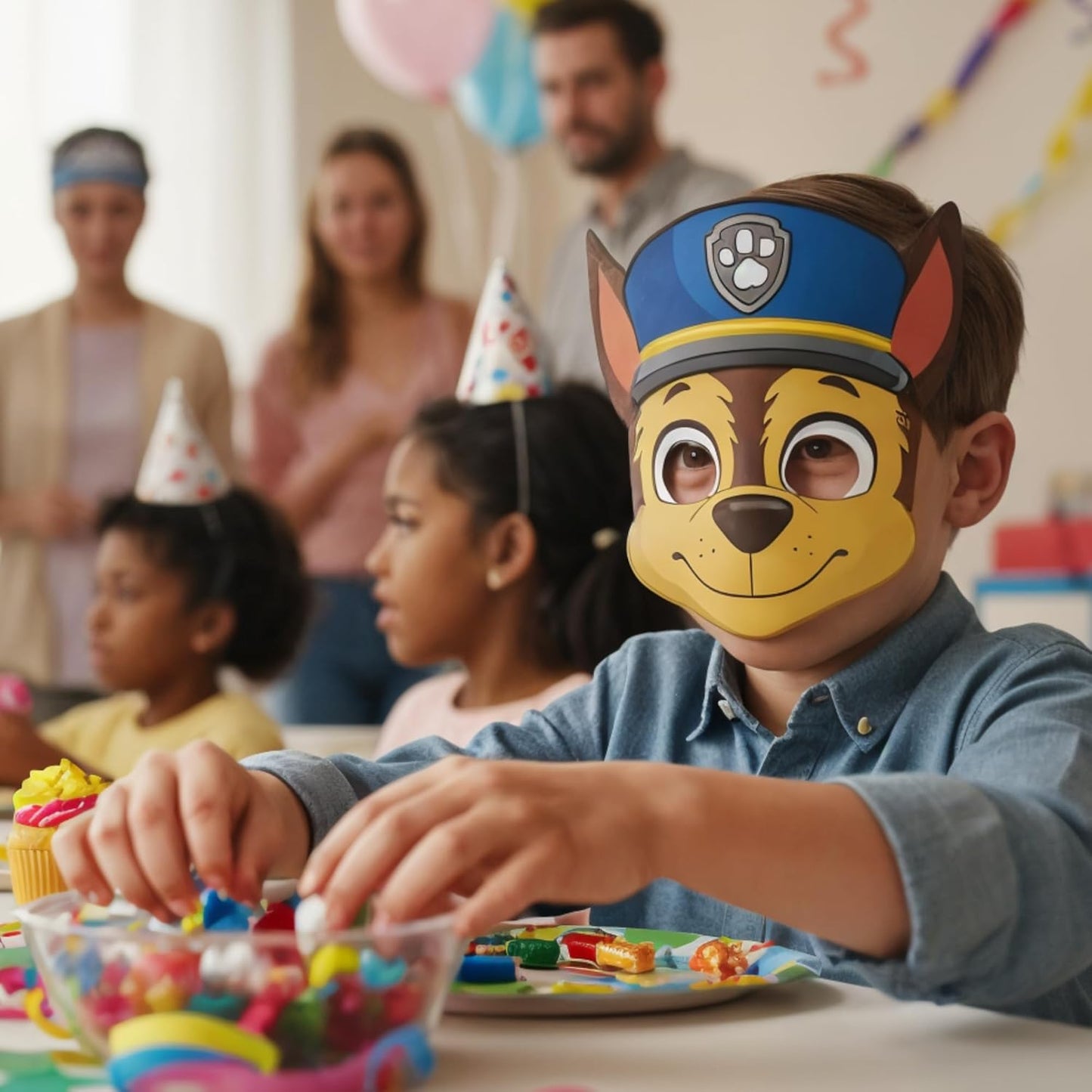 Paw Patrol Party Masks - 24 Count | Officially Licensed Kids Birthday Party Favors & Decorations