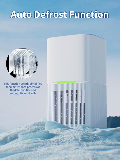 Dehumidifier | Skiennix 60 OZ Water Tank | Quiet Auto Shut Off for Home & Basement | 500 sq. ft.