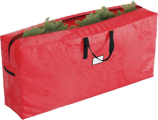 Waterproof Christmas Tree Storage Bag for 9-Foot Artificial Trees & Holiday Decor - Elf Stor (Red)