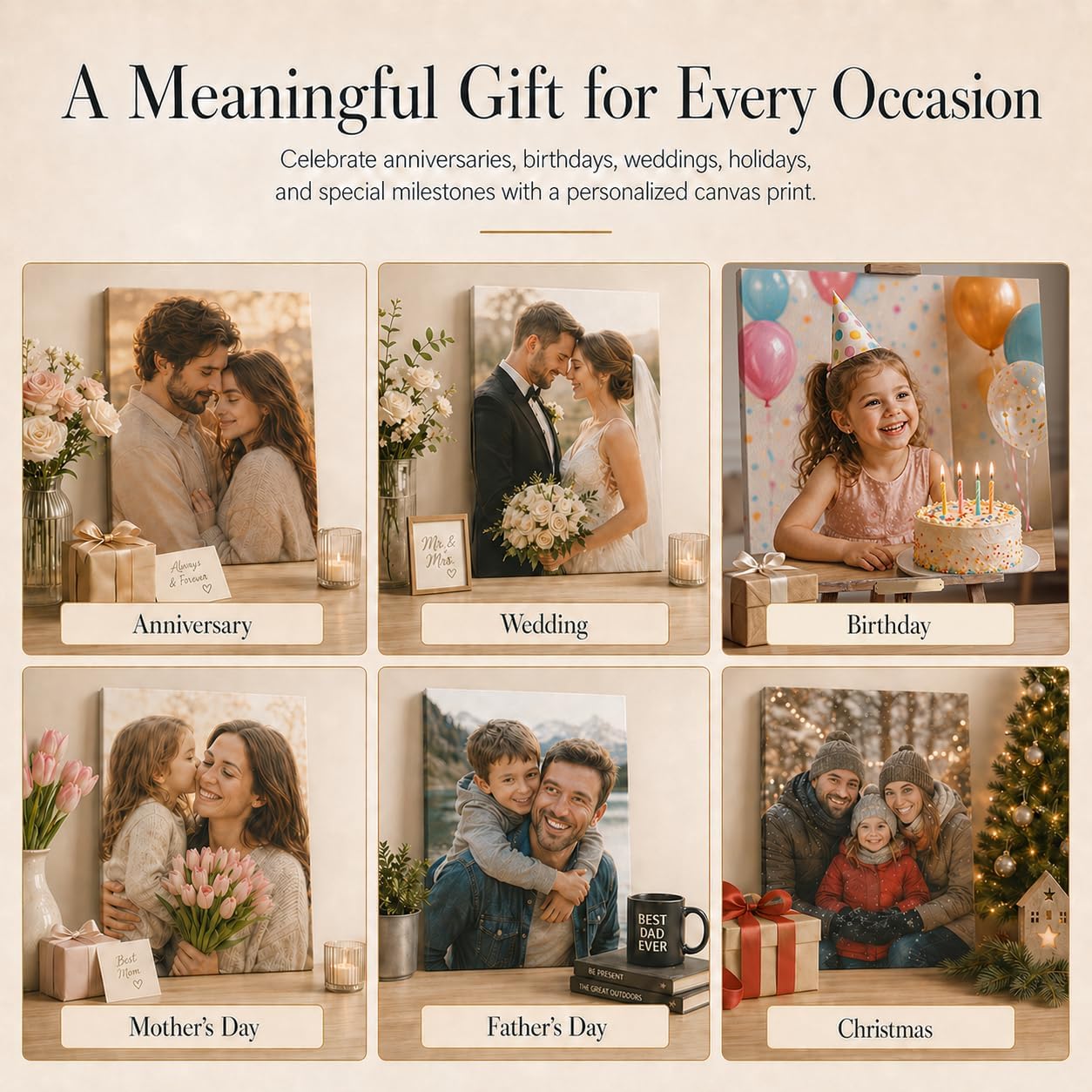 Liferyx Custom Canvas Prints - Personalized Wall Art for Graduation, Weddings & Home Décor | 8''x10''