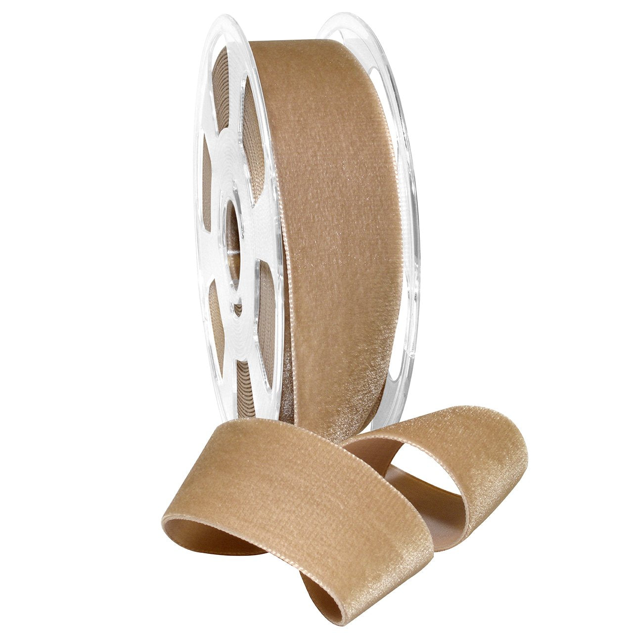 Navy Nylvalour Velvet Ribbon - 5/8 Inch x 11 Yards - Morex Crafting Supplies