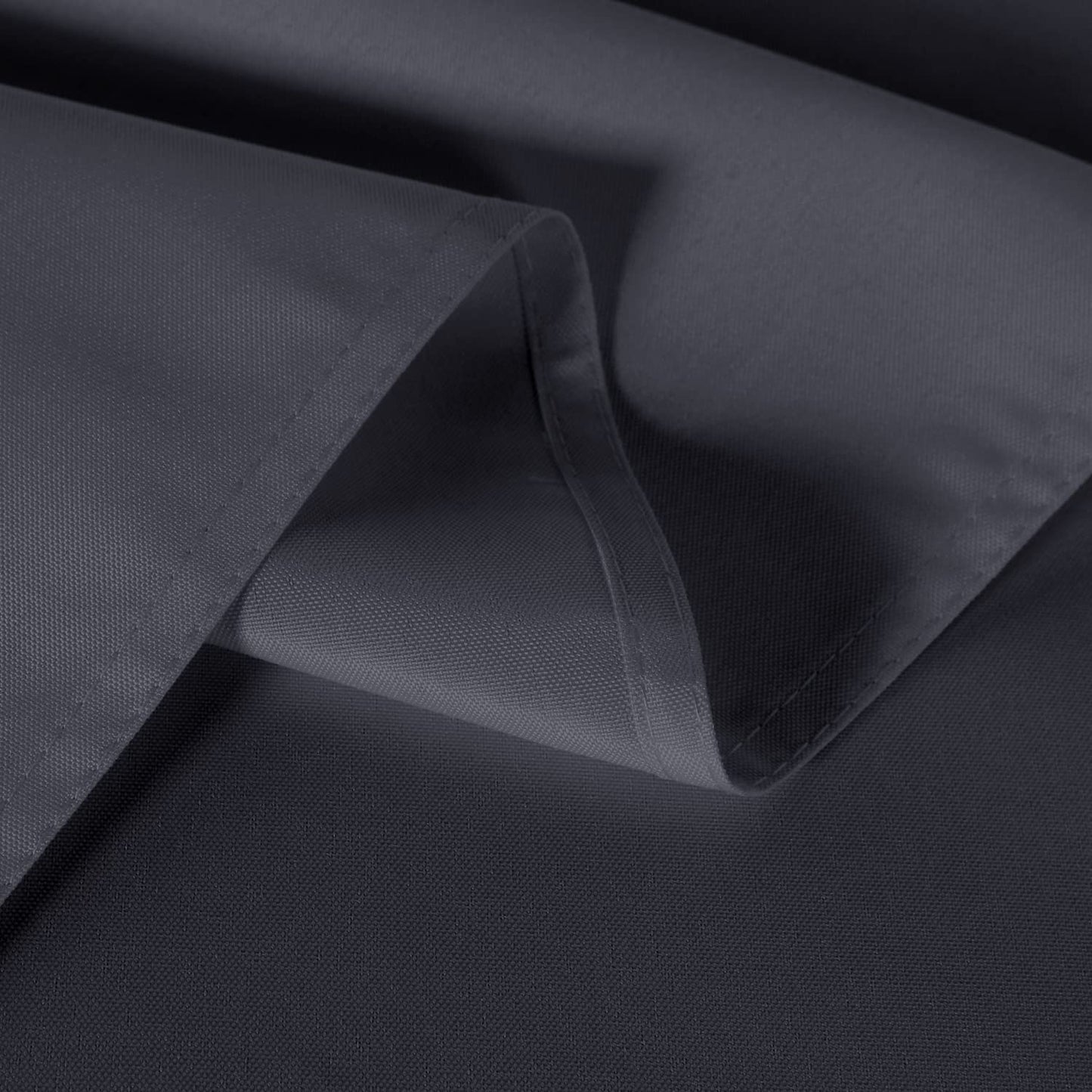 sancua 2 Pack Dark Grey Tablecloth 54 x 54 Inch, Stain and Wrinkle Resistant Square Table Cloth - Washable Polyester Table Cover for Dining Tables, Buffet Parties and Camping