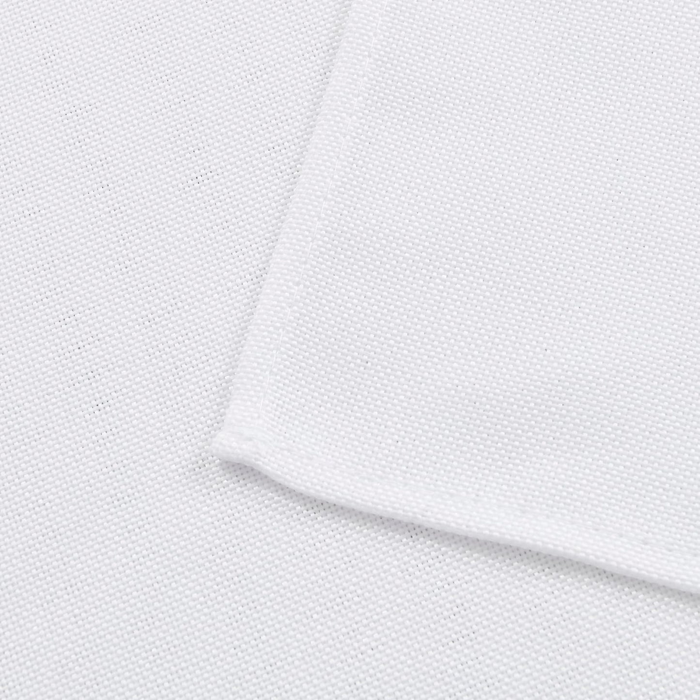 Hiasan Faux Linen Square Tablecloth - Wrinkle and Stain Resistant Washable Table Cloth for Kitchen Dining Room Holiday Table Cover for Party Dinner, White, 70 x 70 Inch