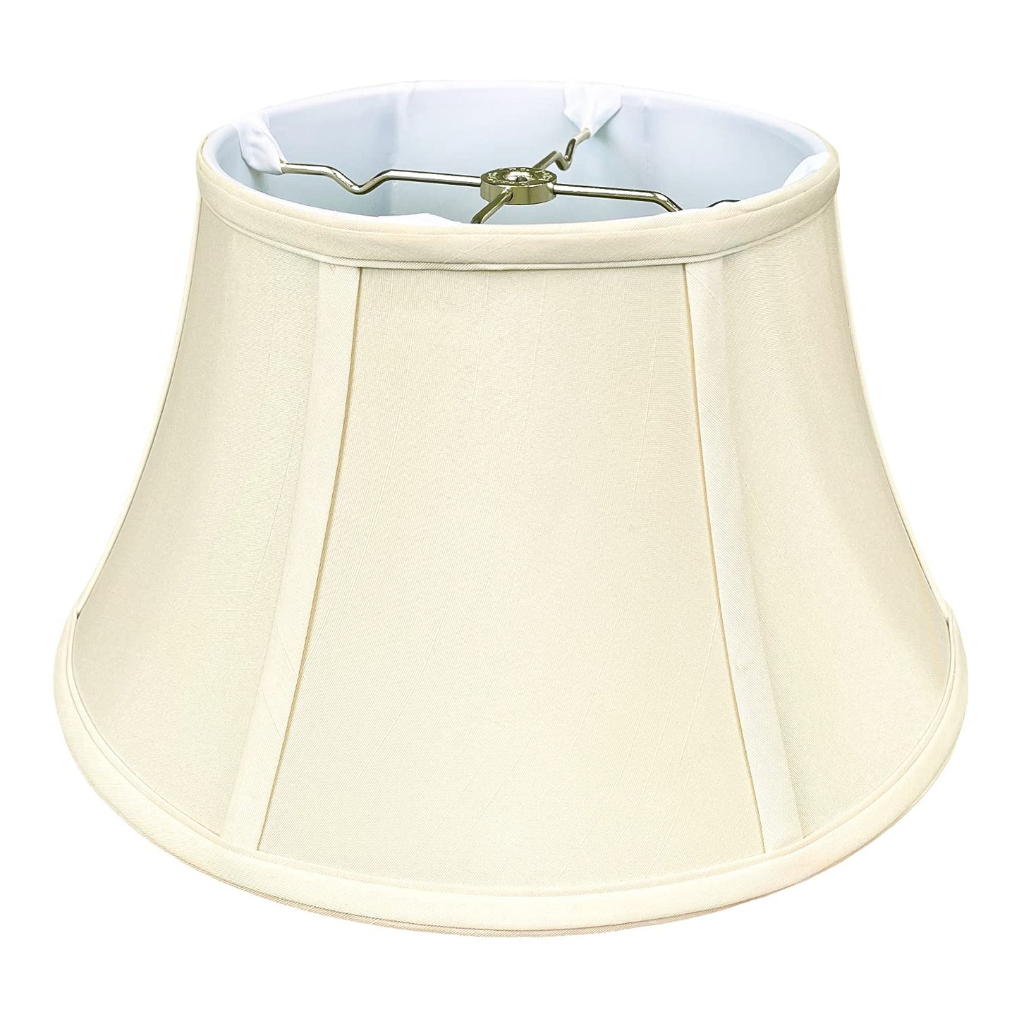 Royal Designs Shallow Drum Bell Billiotte Wall Lamp Shade - Eggshell - 8 x 12.5 x 7.6