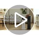 Akacozie White Warm & Cool Mist Humidifier for Large Rooms with Essential Oil Diffuser