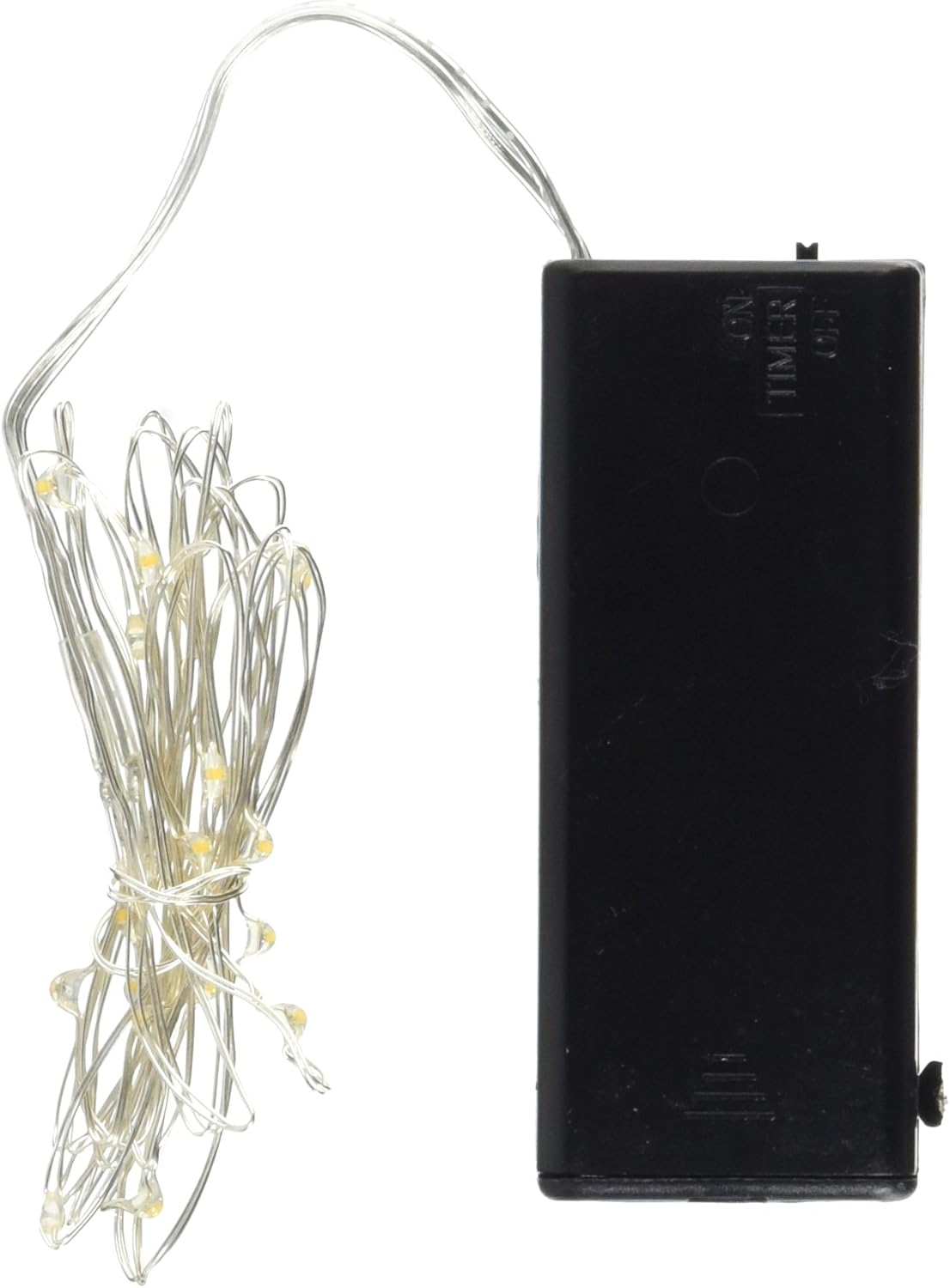 Battery Operated 6 ft Silver Fairy String Lights - LED Decorative Lights for Home & Party