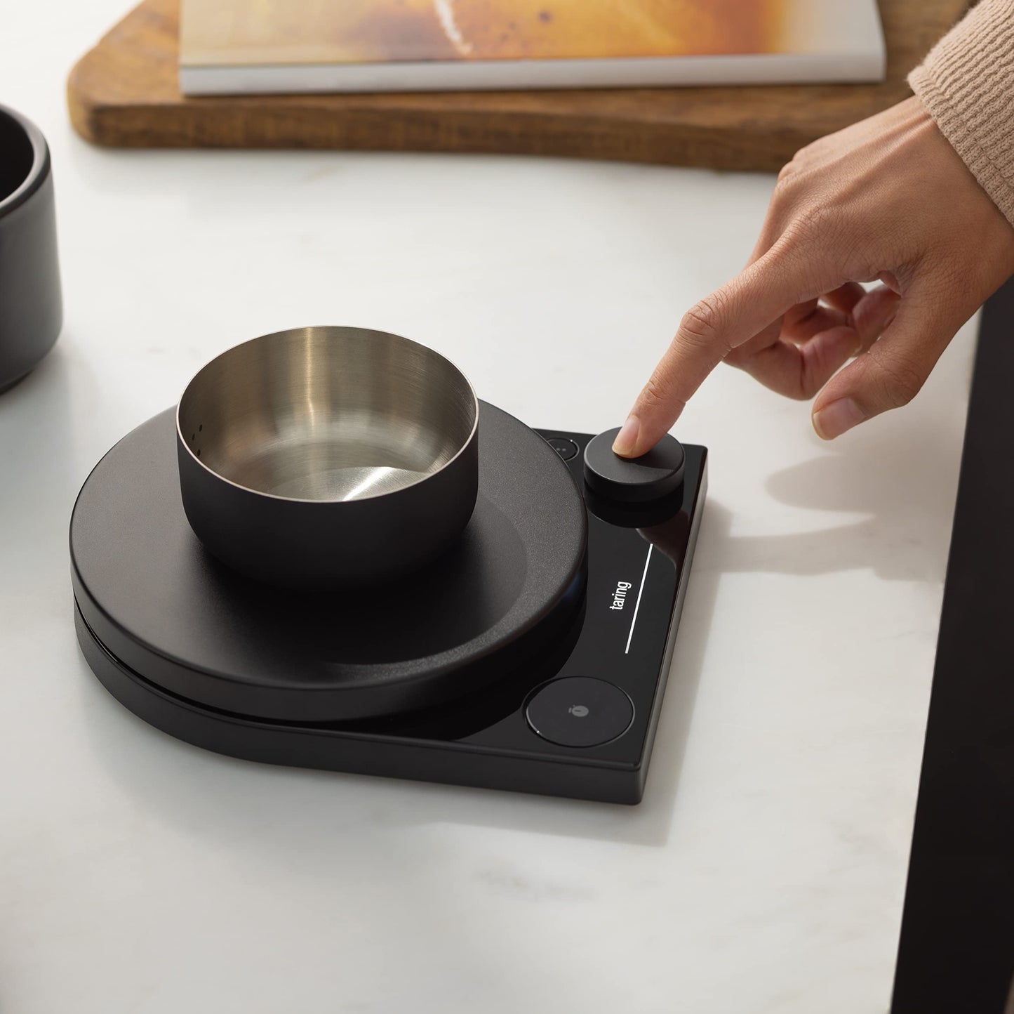 Fellow Tally Pro Coffee Scale with Timer – Espresso Scale for Pour Over and Barista Brewing, Brew Assist Mode, 0.1g Accuracy, OLED Display, Rechargeable, Glass Top – Matte Black