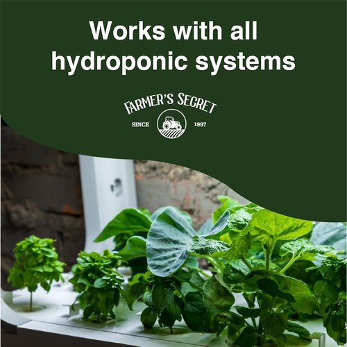 Farmer's Secret Hydroponic Booster Fertilizer - Super Concentrated 4-11-8 Formula for Hydroponics | 32oz