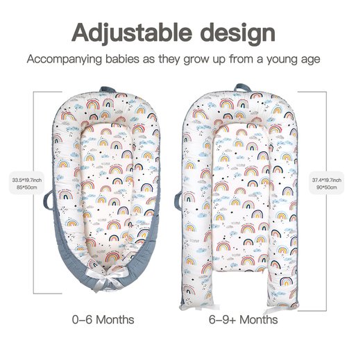 Infant Support Cushion - Breathable 100% Organic Cotton Tummy Time Mat | Portable Newborn Floor Cushion - Dinosaur World