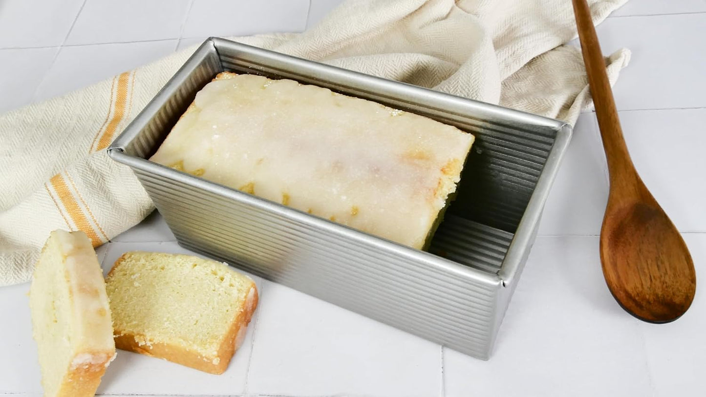 USA Pan Pullman Loaf Pan - Nonstick 9 x 4 Inch Bakeware with Cover, Quick Release, Made in the USA