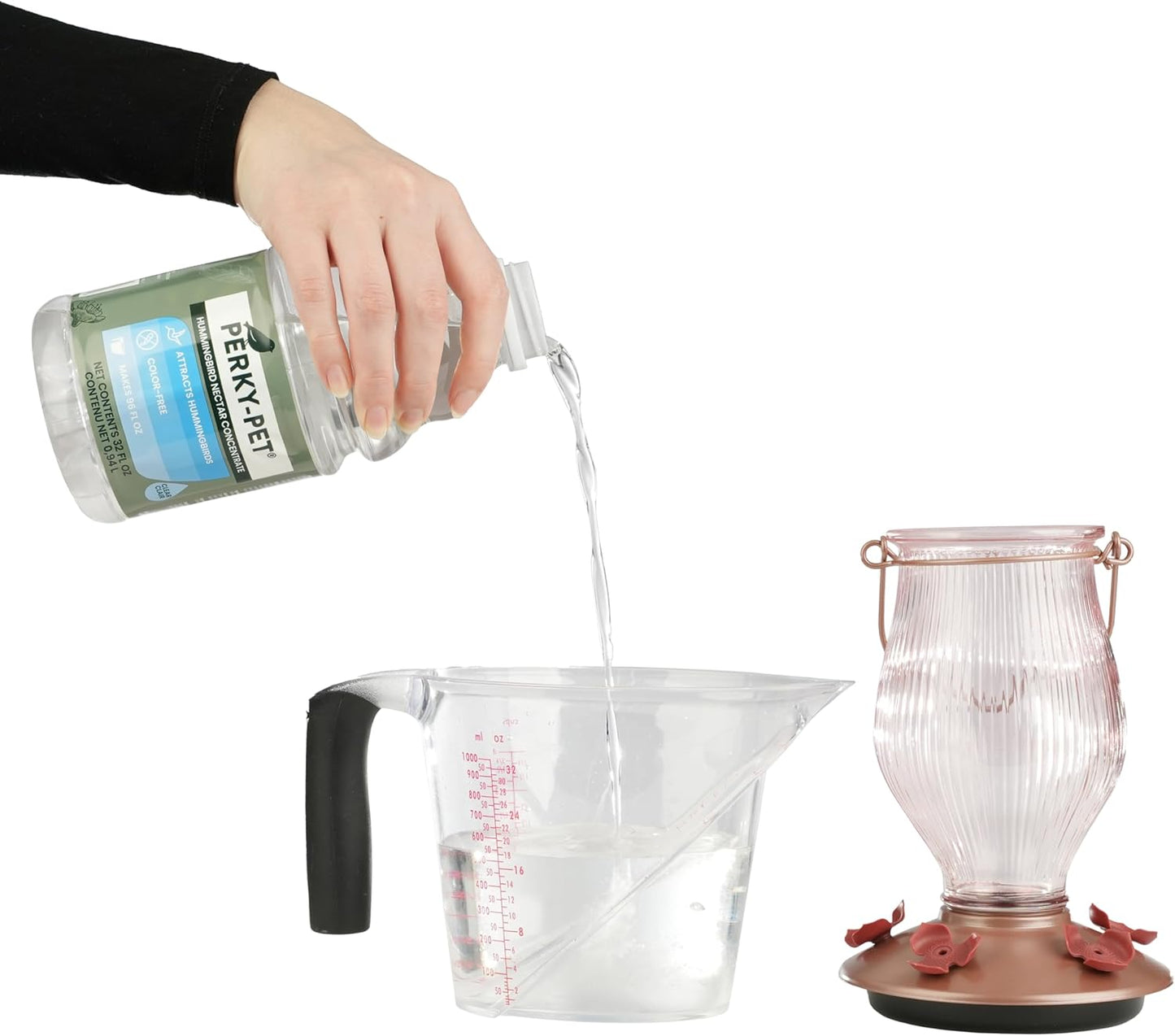 Perky-Pet Hummingbird Nectar Concentrate - 32 oz | Makes 96 FL OZ of Delicious Nectar