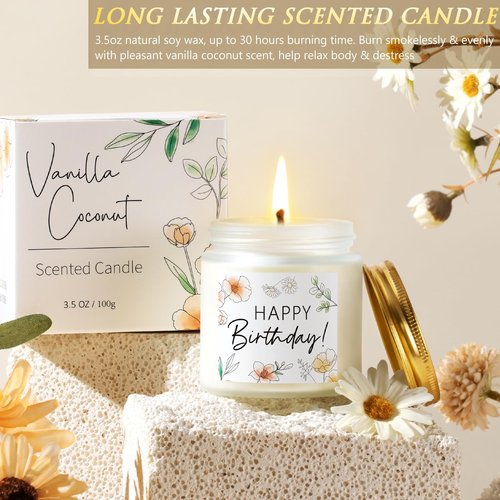 Birthday Gifts for Women Friendship, Womens Gifts for Birthdays Unique Happy Birthday Gift Basket for Best Friends Mom Sister Teen Girls Her Wife Girlfriend Coworker, Self Care Package Spa Gift Set