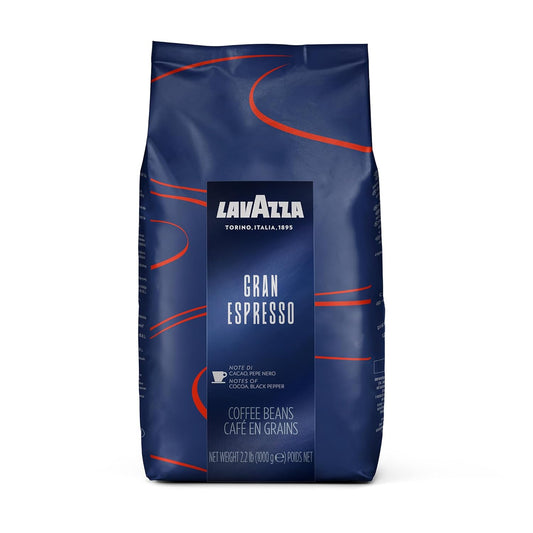 Lavazza Gran Espresso Whole Bean Coffee - Medium Roast, 2.2 LB Bag | Rich Flavor with Cocoa Notes