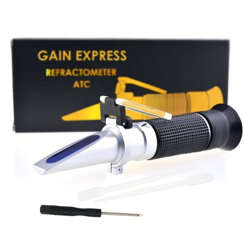 0-10% Brix Refractometer with ATC Low-Concentrated Sugar Content Solutions Accuracy 0.1% Maple Sap Cutting Liquid CNC Maple Syrup Makers Tea