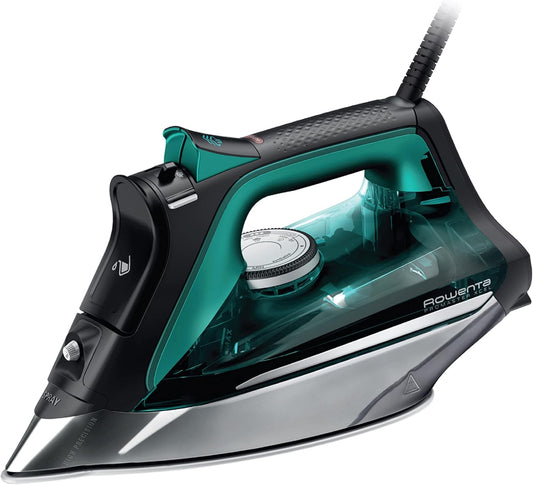 Rowenta Pro Master Steam Iron - Stainless Steel Soleplate, 210 g/min, 400 Microsteam Holes, 1775 Watts