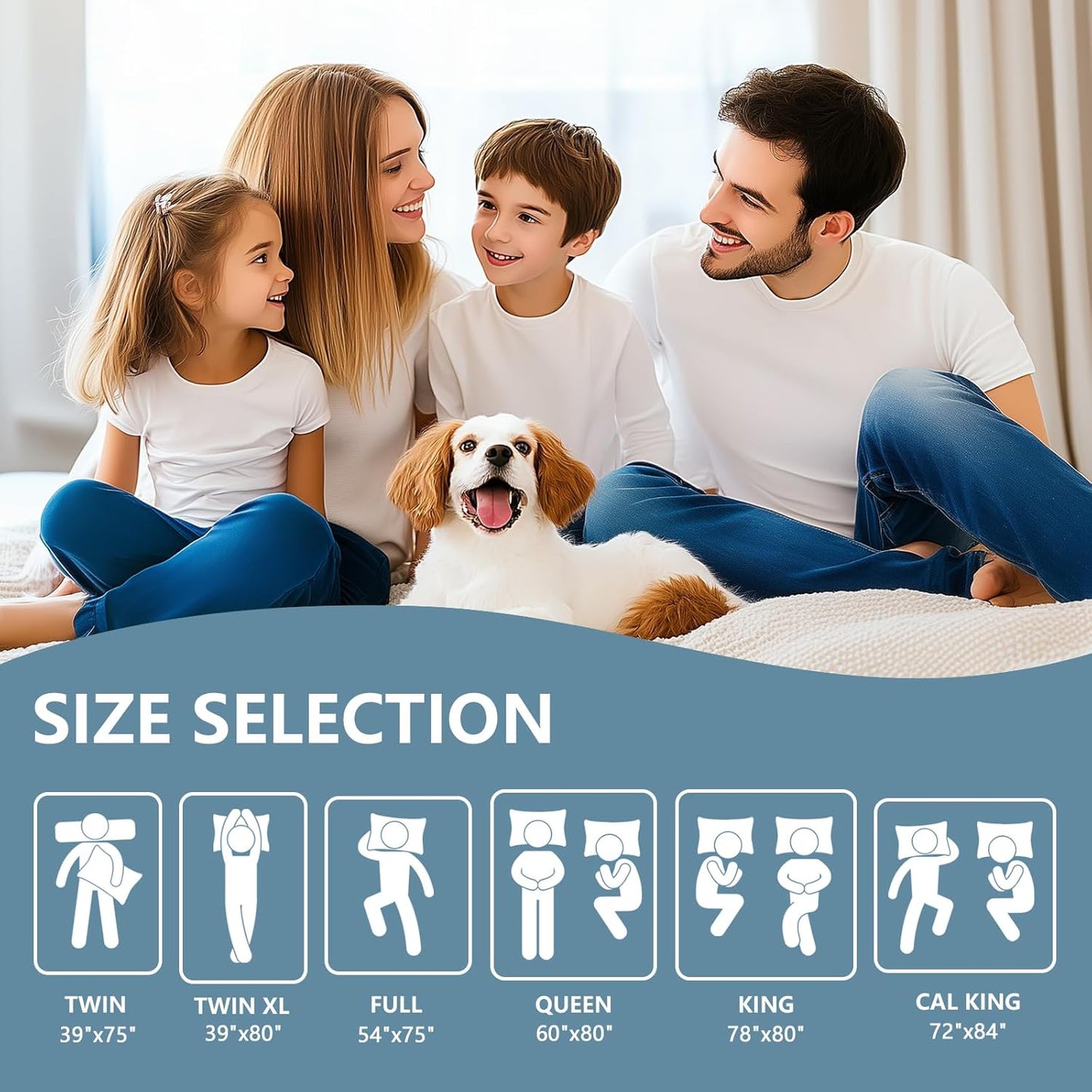 Skiennix Premium Waterproof Mattress Protector - Breathable Cooling Bed Cover, Twin Size, Gray