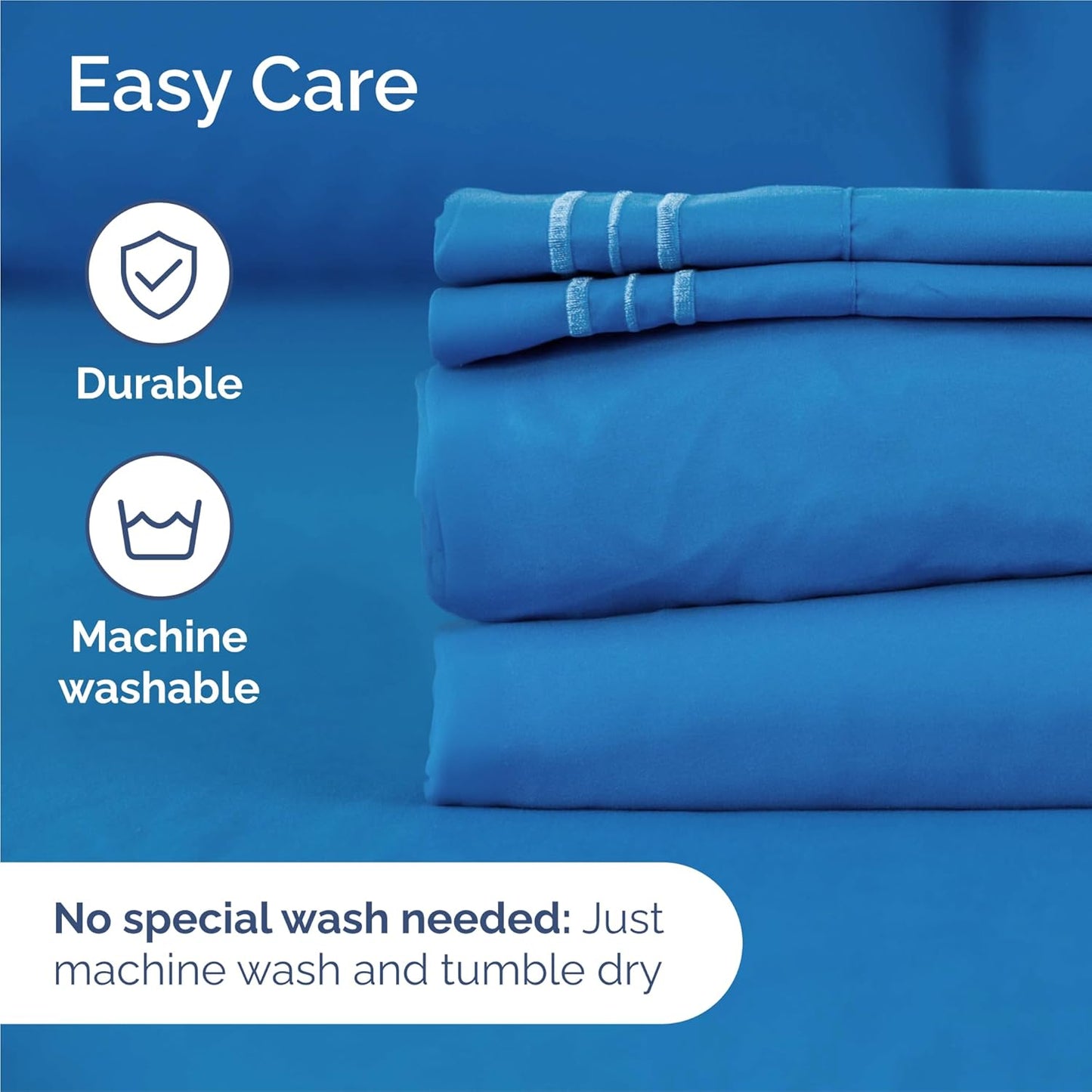 Royal Blue King Size 4-Piece Sheet Set | Comfy, Breathable & Cooling Luxury Bedding - Deep Pockets, Soft & Wrinkle-Free