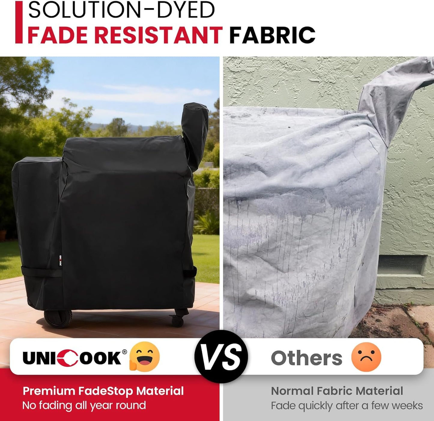 Unicook Heavy-Duty Grill Cover - Waterproof Protection for Traeger Pro 22/575 Series | Full-Length BBQ Accessory
