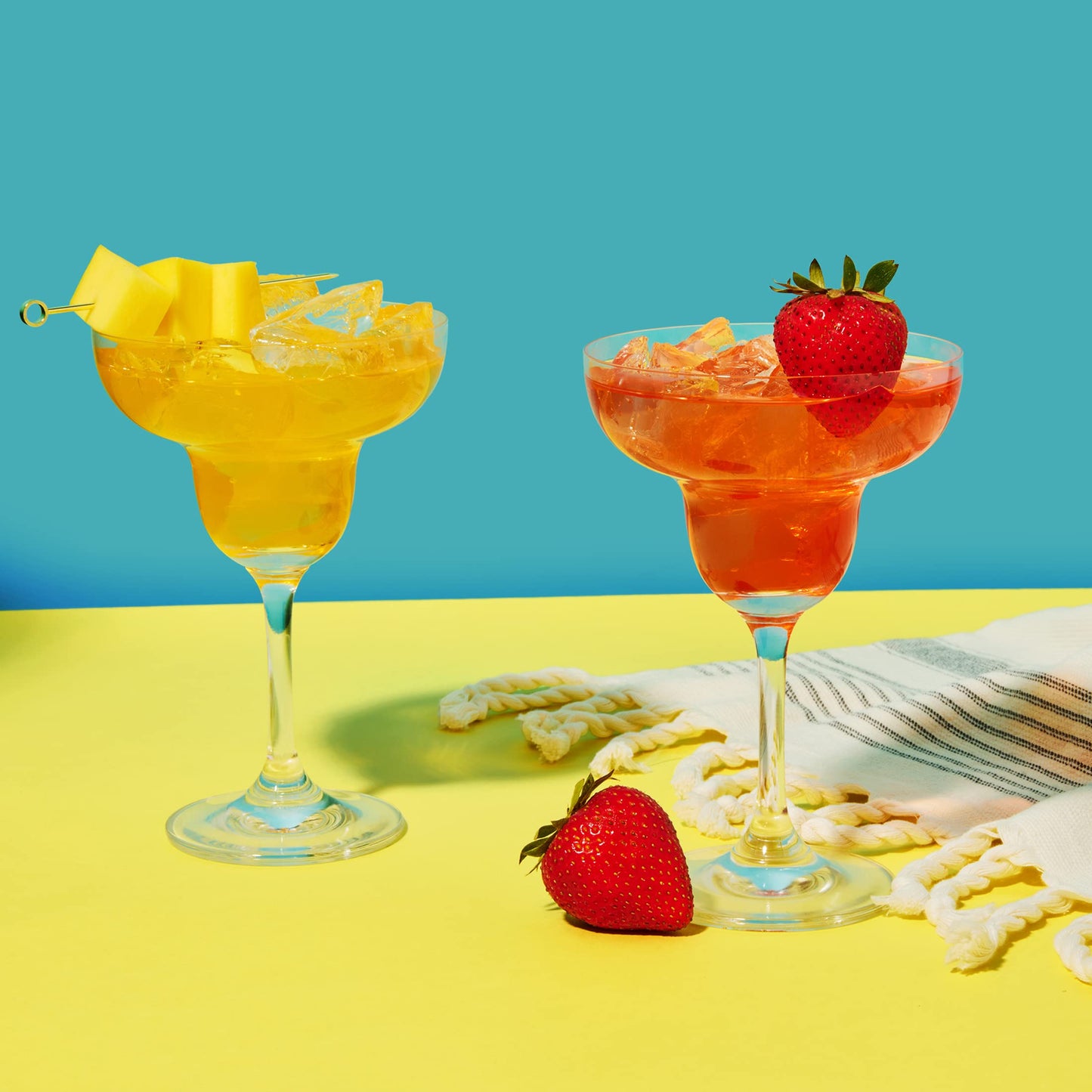 Thoughtfully Cocktails, Margarita Cocktail Mixer Gift Set, Vegan and Vegetarian, Variety of Fruit Flavors, Set of 6 (Contains NO Alcohol)
