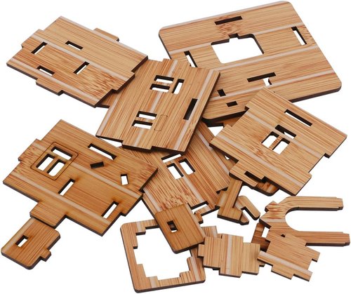 3D Wooden Puzzle - Mini DIY Model House Kit | Educational Jigsaw Puzzle Gift for All Ages