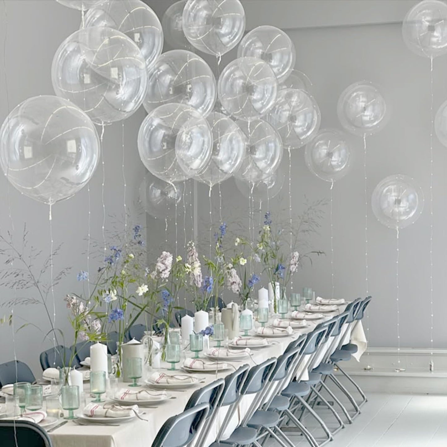 Clear Balloons 12 inch, Transparent Latex Balloons 50pcs Party Balloon for Baby Shower Wedding Bridal Shower Birthday Party Decorations