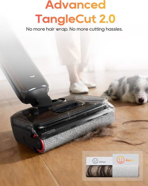 DREAME Aero Wet & Dry Vacuum Cleaner - All-in-One Mop for Pet Hair | 35 Min Runtime, Self-Cleaning