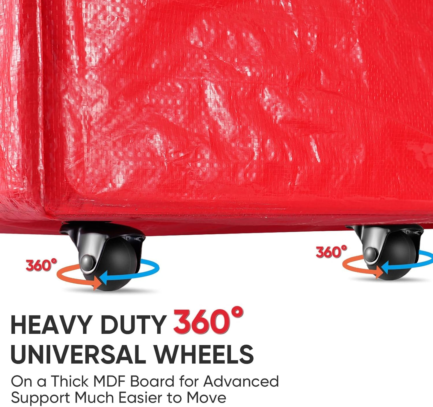 BALEINE 7.5 ft Heavy-Duty Christmas Tree Storage Bag - Extra Large with 2 Swivel Wheels & Reinforced Handles | Green