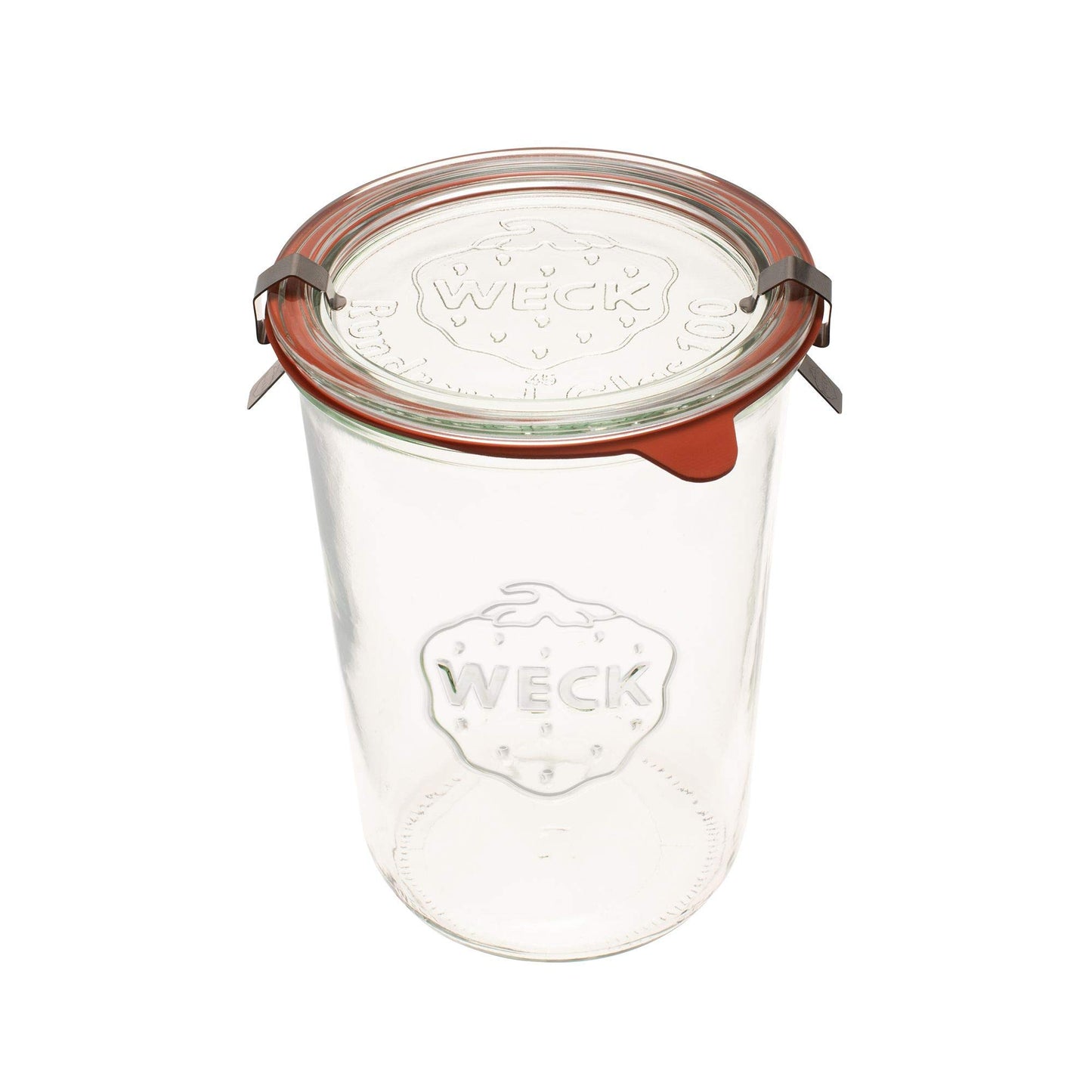 Weck Canning Jar 743-3/4 L Weck Mold Jars made of Transparent Glass - Eco-Friendly Canning Jar - Food Storage Containers with Lids Airtight – 1 Jar with Keep Fresh Cover