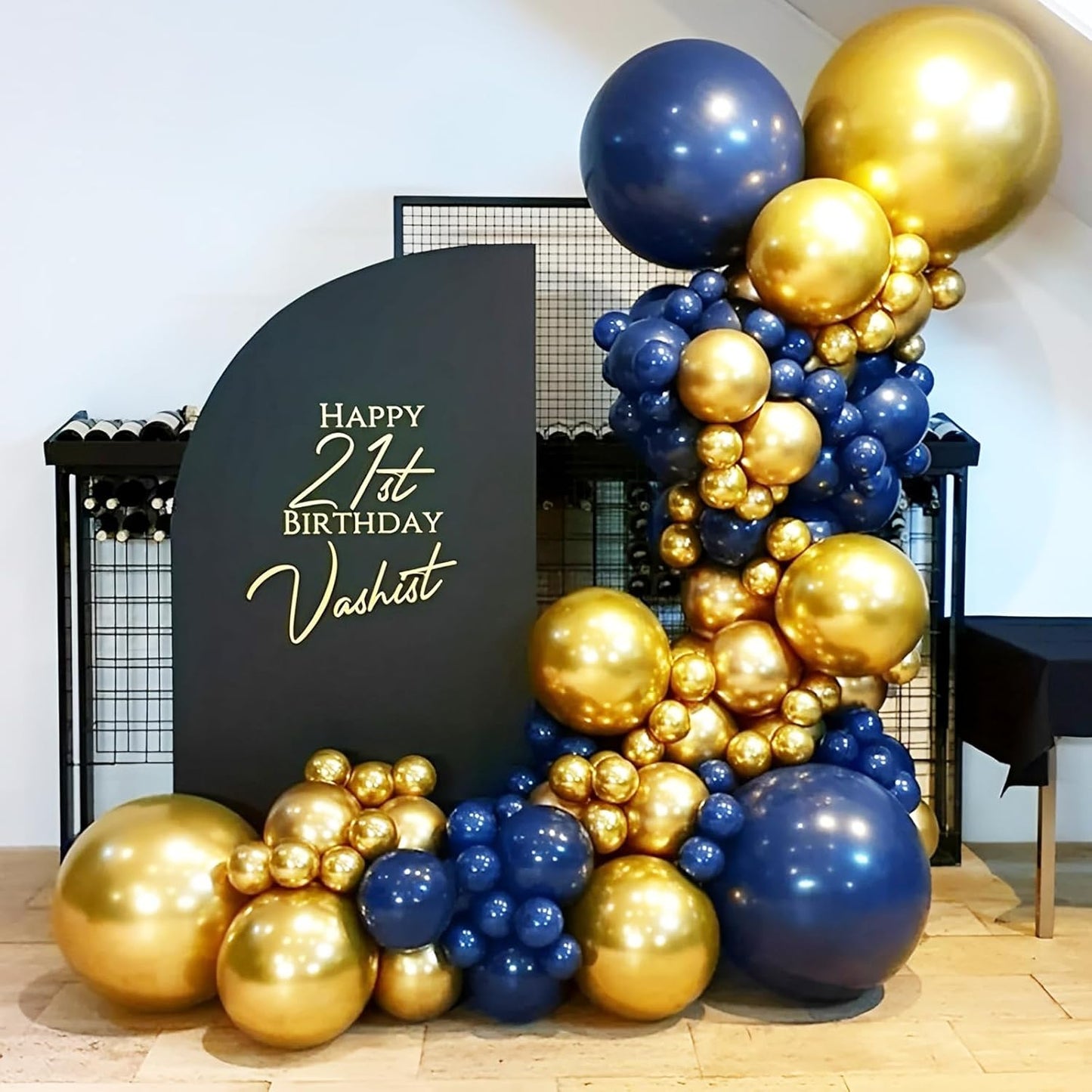 Voircoloria Navy Blue Balloon Garland Kit - 90 Pack of 5-18 Inch Balloons for Parties & Celebrations
