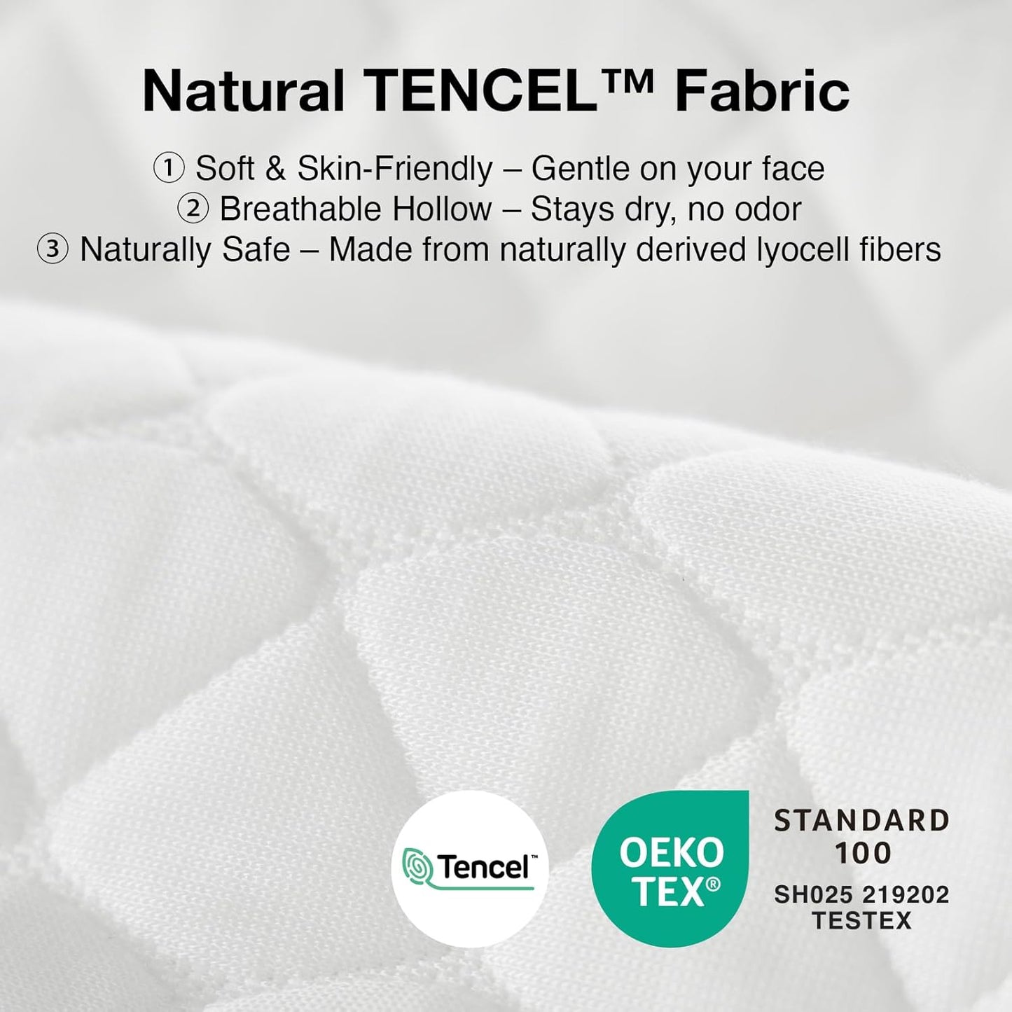 Novilla Tencel Side Sleeper Pillow - Curved Design with Adjustable Memory Foam & Silk-Like Cover | Queen Size