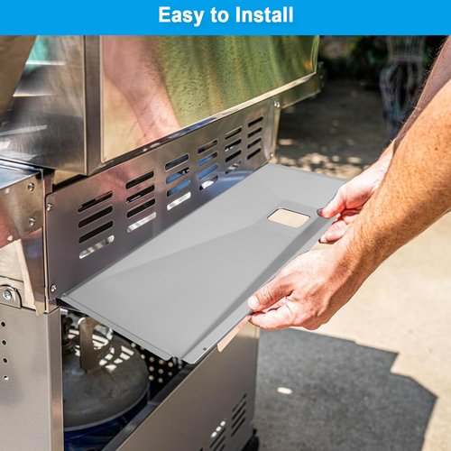BBQ-PLUS Grease Tray with Catch Pan for Monument Grills 4-Burner 17842 24367 35633 24633 13892 D425 D405 41847NG 25392 13478 Grill Stainless Steel Outdoor Drip Pan