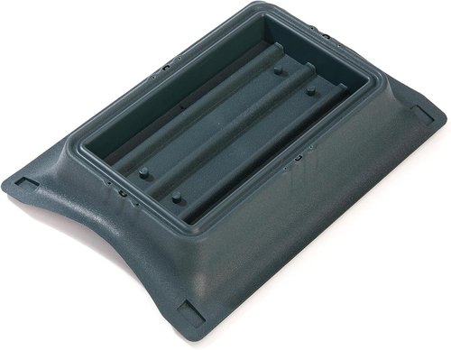 FloraCraft Floral Casket Saddle - Durable Green Plastic | 2.5" x 10.75" x 15" Size