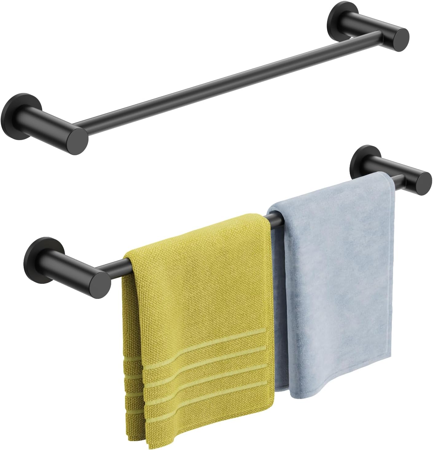 ULIBERMAGNET Magnetic Towel Holder - Adjustable Length Non-Slip Bar for Whiteboards & Refrigerators | 2 Pack